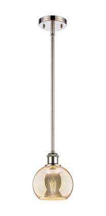 Innovations - 516-1S-PN-G128-6 - One Light Mini Pendant - Ballston - Polished Nickel