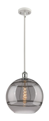Innovations - 516-1S-WPC-G556-12SM - One Light Mini Pendant - Ballston - White Polished Chrome