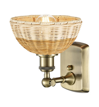 Ballston One Light Wall Sconce (516-1W-AB-NBD2-75-NAT)