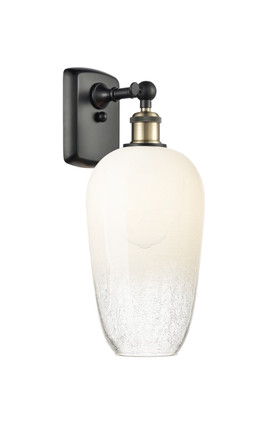 Innovations - 516-1W-BAB-G484-7OP - One Light Wall Sconce - Ballston - Black Antique Brass