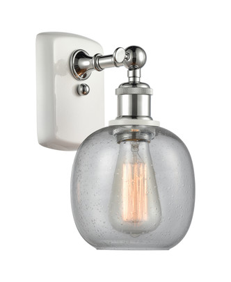 Innovations - 516-1W-WPC-G104 - One Light Wall Sconce - Ballston - White Polished Chrome