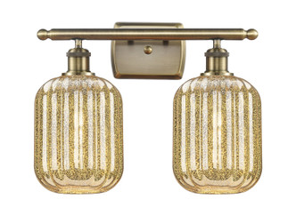 Innovations - 516-2W-AB-G460-7ME - Two Light Bath Vanity - Ballston - Antique Brass