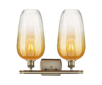 Ballston Two Light Bath Vanity (516-2W-AB-G484-7AM)