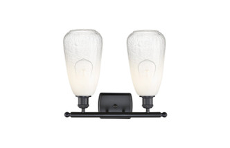 Ballston Two Light Bath Vanity (516-2W-BK-G480-6OP)