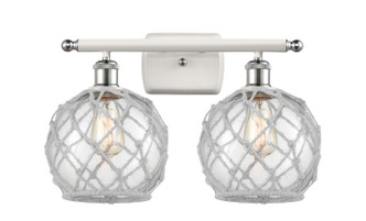 Innovations - 516-2W-WPC-G122-8RW - Two Light Bath Vanity - Ballston - White Polished Chrome