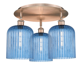 Innovations - 516-3C-AC-G559-8BL - Three Light Semi-Flush Mount - Ballston - Antique Copper