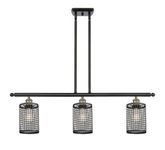 Innovations - 516-3I-BAB-M18-BK - LED Pendant - Downtown Urban - Black Antique Brass
