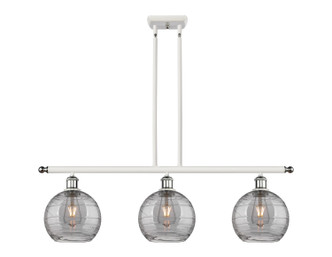Innovations - 516-3I-WPC-G1213-8SM - Three Light Island Pendant - Ballston - White Polished Chrome