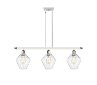 Innovations - 516-3I-WPC-G654-8-LED - LED Island Pendant - Ballston - White Polished Chrome