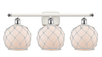 Innovations - 516-3W-WPC-G121-8RW-LED - LED Bath Vanity - Ballston - White Polished Chrome