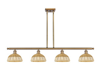 Innovations - 516-4I-BB-NBD2-9-NAT - Four Light Island Pendant - Ballston - Brushed Brass