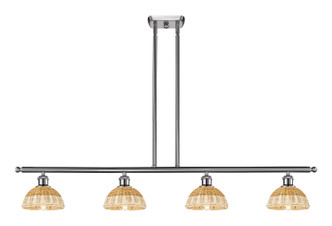 Innovations - 516-4I-SN-NBD2-75-NAT - Four Light Island Pendant - Ballston - Brushed Satin Nickel