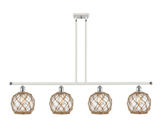 Innovations - 516-4I-WPC-G122-8RB-LED - LED Island Pendant - Ballston - White Polished Chrome