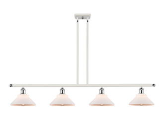 Innovations - 516-4I-WPC-G131 - Four Light Island Pendant - Ballston - White Polished Chrome