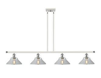 Innovations - 516-4I-WPC-G132 - Four Light Island Pendant - Ballston - White Polished Chrome