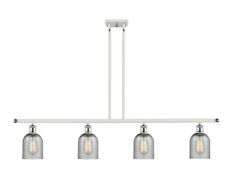 Innovations - 516-4I-WPC-G257 - Four Light Island Pendant - Ballston - White Polished Chrome