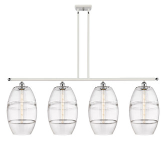 Innovations - 516-4I-WPC-G557-10CL - Four Light Island Pendant - Ballston - White Polished Chrome