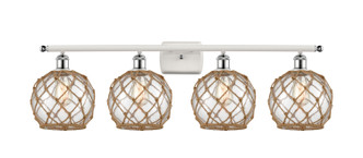 Innovations - 516-4W-WPC-G122-8RB-LED - LED Bath Vanity - Ballston - White Polished Chrome