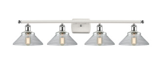 Innovations - 516-4W-WPC-G132 - Four Light Bath Vanity - Ballston - White Polished Chrome