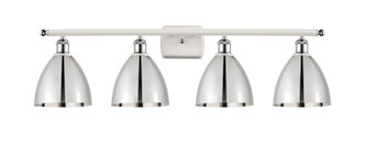 Innovations - 516-4W-WPC-MBD-75-PC - Four Light Bath Vanity - Ballston - White Polished Chrome
