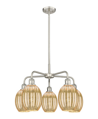 Innovations - 516-5CR-SN-G459-6ME - Five Light Chandelier - Ballston - Satin Nickel