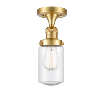 Innovations - 517-1CH-SG-G314 - One Light Semi-Flush Mount - Franklin Restoration - Satin Gold