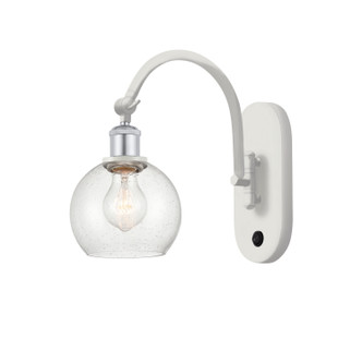 Innovations - 518-1W-WPC-G124-6 - One Light Wall Sconce - Ballston - White Polished Chrome