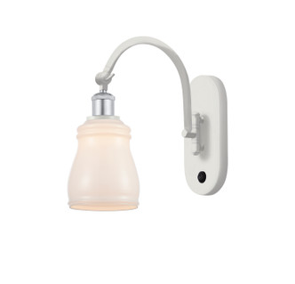 Innovations - 518-1W-WPC-G391 - One Light Wall Sconce - Ballston - White Polished Chrome