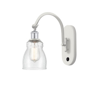 Innovations - 518-1W-WPC-G394 - One Light Wall Sconce - Ballston - White Polished Chrome