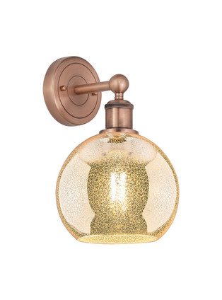 Innovations - 616-1W-AC-G128-8 - One Light Wall Sconce - Edison - Antique Copper