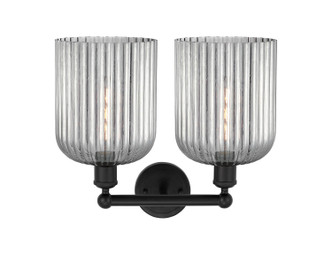 Edison Two Light Bath Vanity (616-2W-BK-G559-8SM)