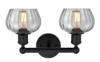 Edison Two Light Bath Vanity (616-2W-BK-G92)