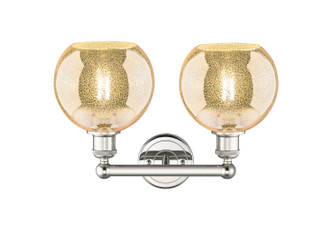 Edison Two Light Bath Vanity (616-2W-PN-G128-8)