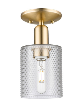 Innovations - 716-1C-CB-G112 - One Light Semi-Flush Mount - Arcadia - Champagne Bronze