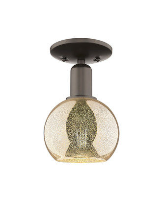 Innovations - 716-1C-OB-G128-6 - One Light Semi-Flush Mount - Arcadia - Oil Rubbed Bronze