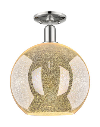 Innovations - 716-1C-PN-G128-12 - One Light Semi-Flush Mount - Arcadia - Polished Nickel