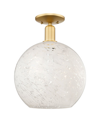 Innovations - 716-1C-SG-G1216-12WM - One Light Semi-Flush Mount - Arcadia - Satin Gold