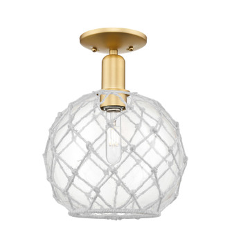 Innovations - 716-1C-SG-G122-10RW - One Light Semi-Flush Mount - Arcadia - Satin Gold