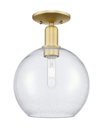 Innovations - 716-1C-SG-G124-10 - One Light Semi-Flush Mount - Arcadia - Satin Gold
