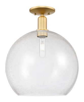 Innovations - 716-1C-SG-G124-14 - One Light Semi-Flush Mount - Arcadia - Satin Gold