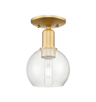 Innovations - 716-1C-SG-G124-6 - One Light Semi-Flush Mount - Arcadia - Satin Gold