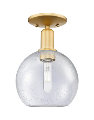 Innovations - 716-1C-SG-G124-8 - One Light Semi-Flush Mount - Arcadia - Satin Gold