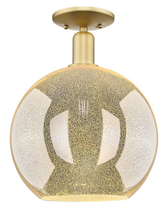 Innovations - 716-1C-SG-G128-12 - One Light Semi-Flush Mount - Arcadia - Satin Gold