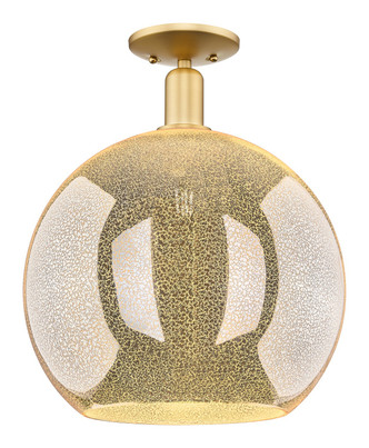 Innovations - 716-1C-SG-G128-14 - One Light Semi-Flush Mount - Arcadia - Satin Gold