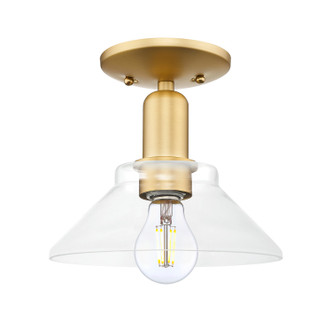 Innovations - 716-1C-SG-G132 - One Light Semi-Flush Mount - Arcadia - Satin Gold