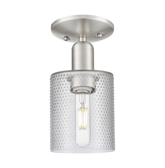 Innovations - 716-1C-SN-G112 - One Light Semi-Flush Mount - Arcadia - Brushed Satin Nickel