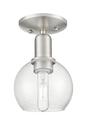 Innovations - 716-1C-SN-G124-6 - One Light Semi-Flush Mount - Arcadia - Brushed Satin Nickel