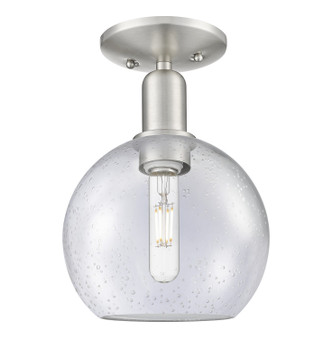 Innovations - 716-1C-SN-G124-8 - One Light Semi-Flush Mount - Arcadia - Brushed Satin Nickel