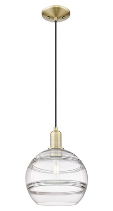 Innovations - 716-1P-AB-G556-10CL - One Light Mini Pendant - Arcadia - Antique Brass