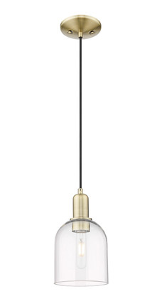 Innovations - 716-1P-AB-G558-6CL - One Light Mini Pendant - Arcadia - Antique Brass